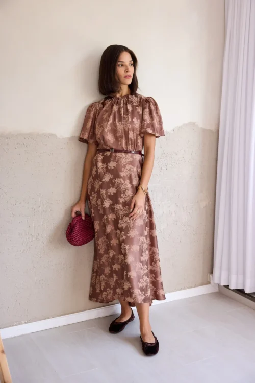 udri chocolat silk dress