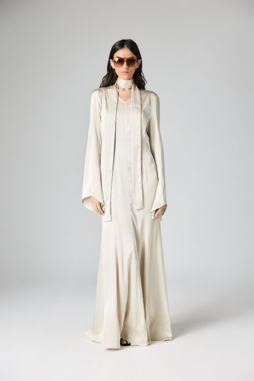 Luna Dress-Champagne Pearl